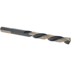 Cle-Line - 5/16" High Speed Steel, 135° Point, Round with Flats Shank Maintenance Drill Bit - USA Tool & Supply