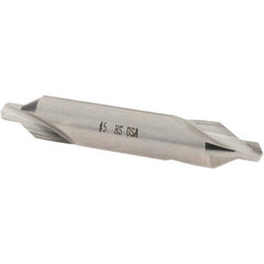 Cle-Line - #5 Plain Cut 60° Incl Angle High Speed Steel Combo Drill & Countersink - USA Tool & Supply