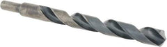Cle-Line - 17/32" Drill, 135° Point, High Speed Steel Silver Deming & Reduced Shank Drill Bit - Oxide Finish, 6-5/8" OAL, Straight Shank, 4-13/16" Flute Length, Right Hand Cut, Split Point, Spiral Flute, Regular Spiral - USA Tool & Supply
