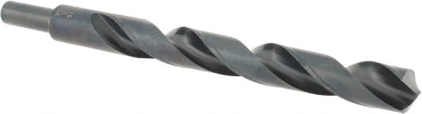Cle-Line - 9/16" Drill, 135° Point, High Speed Steel Silver Deming & Reduced Shank Drill Bit - USA Tool & Supply
