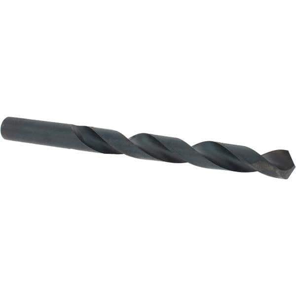 Cle-Force - 7/16" 118° High Speed Steel Jobber Drill - Oxide Finish, Right Hand Cut, Spiral Flute, Straight Shank, 5-1/2" OAL, Standard Point - USA Tool & Supply