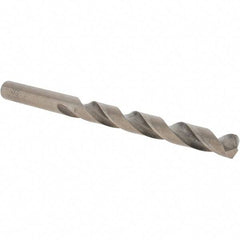 Cle-Force - Letter N 135° Cobalt Jobber Drill - Gold Finish Finish, Right Hand Cut, Spiral Flute, Straight Shank, 4-3/8" OAL, Split Point - USA Tool & Supply