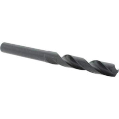 Cle-Force - 17/32" Drill, 118° Point, High Speed Steel Silver Deming & Reduced Shank Drill Bit - Oxide Finish, 6" OAL, Straight Shank, 3-1/8" Flute Length, Right Hand Cut, Standard Point, Spiral Flute, Regular Spiral - USA Tool & Supply