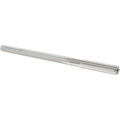 Cleveland - 8mm High Speed Steel 6 Flute Chucking Reamer - Straight Flute, Straight Shank, 38.1mm Flute Length, 152.4mm OAL - USA Tool & Supply