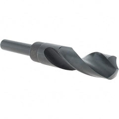 Cle-Force - 57/64" Drill, 118° Point, High Speed Steel Silver Deming & Reduced Shank Drill Bit - Oxide Finish, 6" OAL, Straight Shank, 3-1/8" Flute Length, Right Hand Cut, Standard Point, Spiral Flute, Regular Spiral - USA Tool & Supply