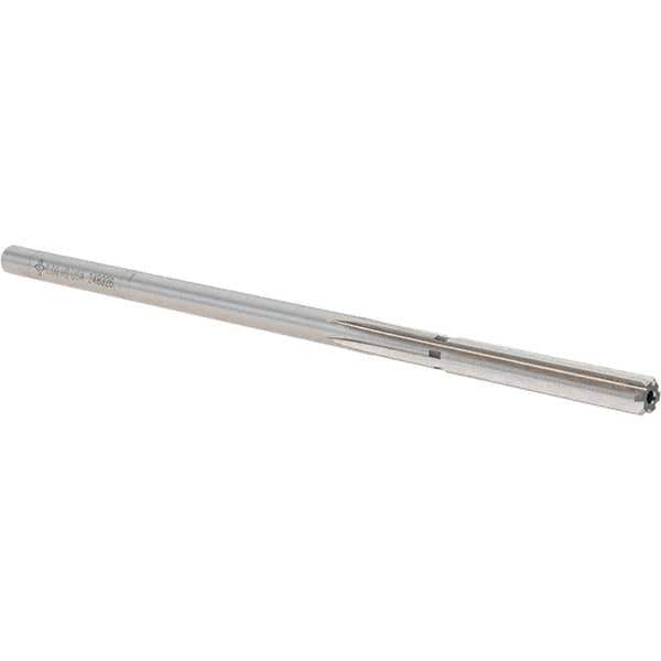 Cleveland - 6mm High Speed Steel 6 Flute Chucking Reamer - Straight Flute, Straight Shank, 38.1mm Flute Length, 152.4mm OAL - USA Tool & Supply
