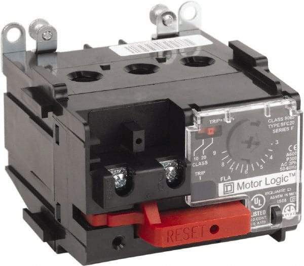 Square D - NEMA Size 00, 600 VAC, Thermal NEMA Overload Relay - For Use with Motor Logic - USA Tool & Supply