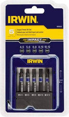 Irwin - Slotted Bit Set - 1/4" Hex Drive - USA Tool & Supply