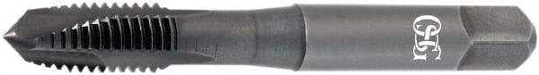 OSG - M2.5x0.45, D2, 2 Flutes, Plug Chamfer, V Finish, Powdered Metal Spiral Point STI Tap - 1-15/16" OAL, 0.141" Shank Diam, 5/8" Thread Length, 3/16" Square Length, 0.11" Square Size, 6H Class of Fit, Series 344STI - Exact Industrial Supply