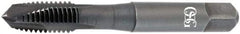 OSG - M6x1.00, D3, 3 Flutes, Plug Chamfer, Oxide Finish, Powdered Metal Spiral Point STI Tap - 2-23/32" OAL, 0.318" Shank Diam, 1-1/8" Thread Length, 3/8" Square Length, 0.238" Square Size, 6H Class of Fit, Series 344STI - Exact Industrial Supply