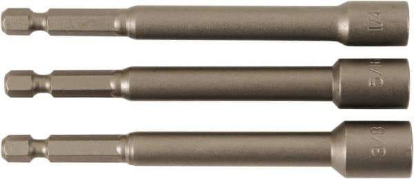 Wiha - 1/4" Drive, Nut Setter Screwdriver Bit - 4" OAL - USA Tool & Supply