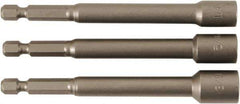 Wiha - 1/4" Drive, Nut Setter Screwdriver Bit - 4" OAL - USA Tool & Supply