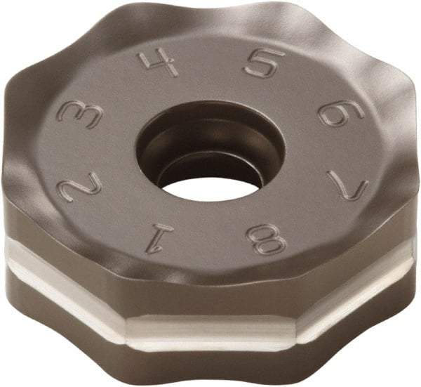 Seco - ONMU090520 M12 Grade MK2050 Carbide Milling Insert - TiSiN/TiAlN Finish, 0.228" Thick, 0.866" Inscribed Circle - USA Tool & Supply