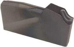 Kennametal - A23 CL KCU25 Grade, 0.1201" Cutting Width, Carbide Cutoff Insert - 6° Right Hand Lead Angle, 0.008" Cnr Rad, AlTiN Coated - USA Tool & Supply