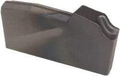 Kennametal - A23 CL KCU25 Grade, 0.1201" Cutting Width, Carbide Cutoff Insert - 6° Right Hand Lead Angle, 0.008" Cnr Rad, AlTiN Coated - USA Tool & Supply