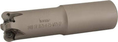 Iscar - 1-1/4" Cutting Diam, 1-1/4" Shank Diam, Straight Shank Indexable Copy End Mill - 4 Inserts, H400 RNHU 1205 Insert, H400, ER-12 Toolholder, Through Coolant - USA Tool & Supply