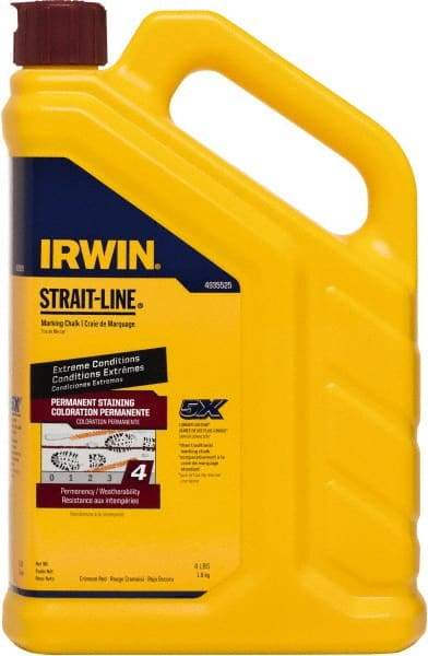 Irwin - 4 oz Container Marking Chalk - Crimson Red - USA Tool & Supply