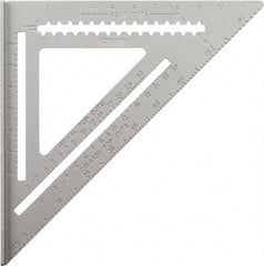 Irwin - 12" Blade Length, Aluminum Rafter Square - USA Tool & Supply