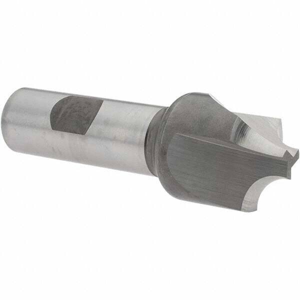 Melin Tool - 3/8" Radius, 1-1/8" Mill Diam, 3 Flute Cobalt Corner Rounding End Mill - Single End, Uncoated, 3/8" Tip Diam, 3-1/2" OAL, 1-1/8" Shank Diam - USA Tool & Supply