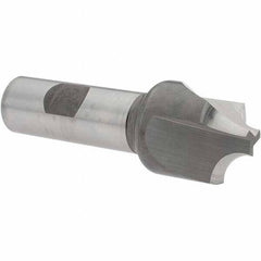 Melin Tool - 3/8" Radius, 1-1/8" Mill Diam, 3 Flute Cobalt Corner Rounding End Mill - Single End, Uncoated, 3/8" Tip Diam, 3-1/2" OAL, 1-1/8" Shank Diam - USA Tool & Supply