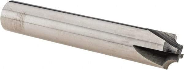 Melin Tool - 1/8" Radius, 4 Flute Solid Carbide Corner Rounding End Mill - Single End, Uncoated, 1/4" Tip Diam, 3" OAL, 1/2" Shank Diam - USA Tool & Supply