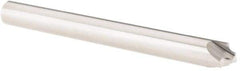 Melin Tool - 1/16" Radius, 3 Flute Solid Carbide Corner Rounding End Mill - Single End, Uncoated, 1/8" Tip Diam, 2-1/2" OAL, 1/4" Shank Diam - USA Tool & Supply