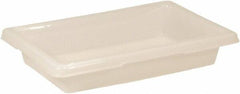 Rubbermaid - Rectangular, White Polyethylene Food Tote Box - 3-1/2" High x 12" Wide x 18" Long, with Snap-On Lid - USA Tool & Supply
