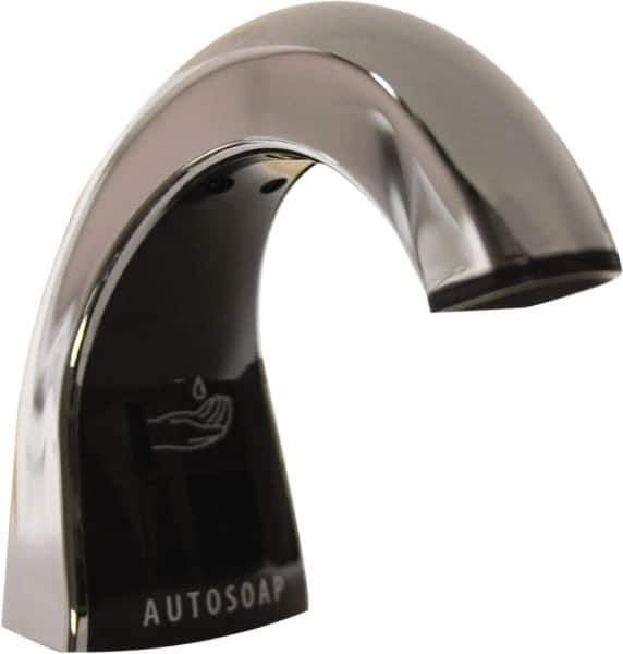 Rubbermaid - 800 to 1600 mL Liquid Soap Dispenser Hardware - Metal & Plastic, Counter Mounted, Chrome/Black - USA Tool & Supply