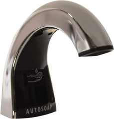 Rubbermaid - 800 to 1600 mL Liquid Soap Dispenser Hardware - Metal & Plastic, Counter Mounted, Chrome/Black - USA Tool & Supply