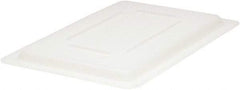 Rubbermaid - 18" Long x 12" Wide, Rectangular Polyethylene Lid - Snap-On, Use with FG350400, FG350700, FG350900 - USA Tool & Supply