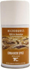 Rubbermaid - 5.3 oz Air Freshener Dispenser Aerosol Refill - Cinnamon Spice, Compatible with Microburst 9000 Dispensers - USA Tool & Supply