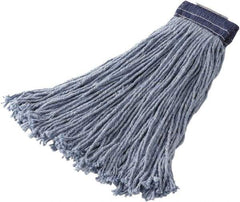 Rubbermaid - 1" Blue Head Band, Large Blended Fiber Cut End Mop Head - Side Loading Connection - USA Tool & Supply