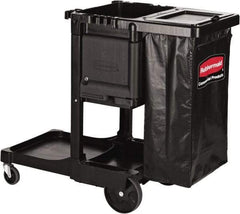 Rubbermaid - Aluminum & Structural Web Plastic Janitor Cart - 552mm Width, 1,168.4mm Long - USA Tool & Supply