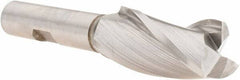 Melin Tool - 25/32", 1-5/8" LOC, 1/2" Shank Diam, 3-5/8" OAL, 3 Flute, Cobalt Square End Mill - Single End, Uncoated, Spiral Flute, 30° Helix, Centercutting, Right Hand Cut, Right Hand Flute - USA Tool & Supply