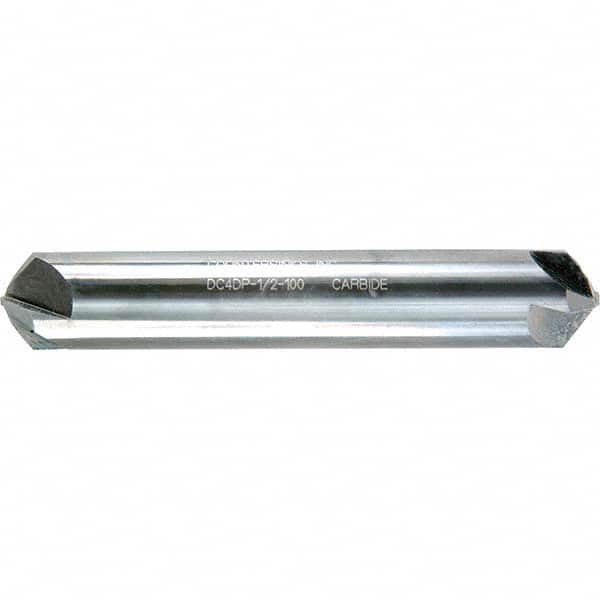Melin Tool - 1/2" Head Diam, 1/2" Shank Diam, 4 Flute 110° Solid Carbide Countersink - USA Tool & Supply