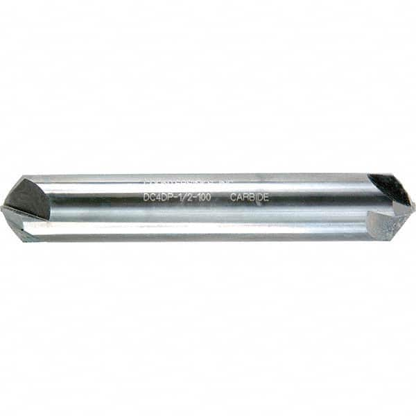 Melin Tool - 5/8" Head Diam, 5/8" Shank Diam, 4 Flute 100° Solid Carbide Countersink - USA Tool & Supply