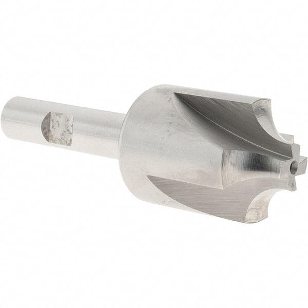 Melin Tool - 3/8" Radius, 1-1/4" Mill Diam, 4 Flute Cobalt Corner Rounding End Mill - Single End, Uncoated, 1/2" Tip Diam, 3-3/4" OAL, 1-1/4" Shank Diam - USA Tool & Supply