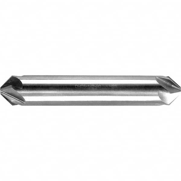 Melin Tool - 3/16" Head Diam, 3/16" Shank Diam, 6 Flute 90° High Speed Steel Countersink - USA Tool & Supply