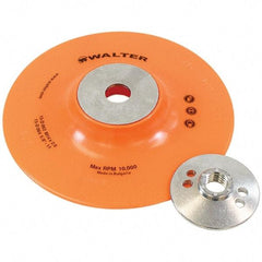WALTER Surface Technologies - 6" Diam Disc Backing Pad - 10,200 RPM - USA Tool & Supply