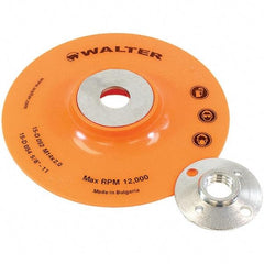 WALTER Surface Technologies - 5" Diam Disc Backing Pad - 12,200 RPM - USA Tool & Supply