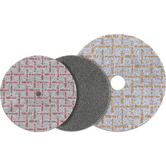 WALTER Surface Technologies - 6" Diam, 1/2" Face Width, 1" Center Hole, Fine Grade, Silicon Carbide Deburring Wheel - Unitized, Medium Grade, 7,500 RPM - USA Tool & Supply