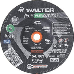 WALTER Surface Technologies - 6" Diam, 36 Grit Surface Grinding Wheel - USA Tool & Supply