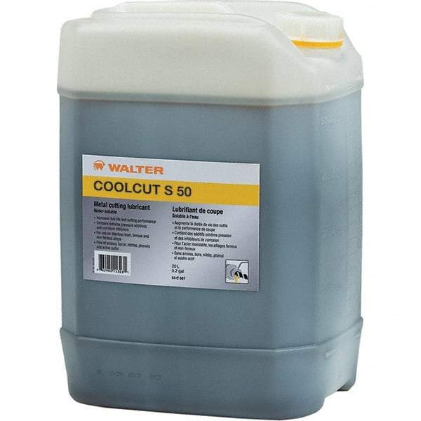 WALTER Surface Technologies - CoolCut, 20 L Bottle Cutting Fluid - Liquid, For Broaching, Drilling, Milling, Reaming, Sawing, Shearing, Tapping - USA Tool & Supply