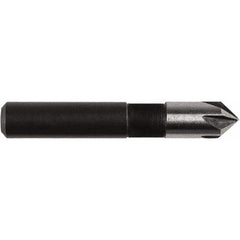 Irwin - 1/4" Head Diam, 1/4" Shank Diam, 5 Flute 82° High Speed Steel Countersink - USA Tool & Supply