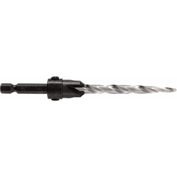 Irwin - Adjustable-Depth Drill Countersinks Cutter Head Diameter (Inch): 1/2 Drill Size Compatibility (Decimal Inch): 0.2500 - USA Tool & Supply