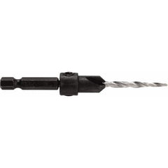 Irwin - Adjustable-Depth Drill Countersinks Cutter Head Diameter (Inch): 5/16 Drill Size Compatibility (Decimal Inch): 0.1406 - USA Tool & Supply