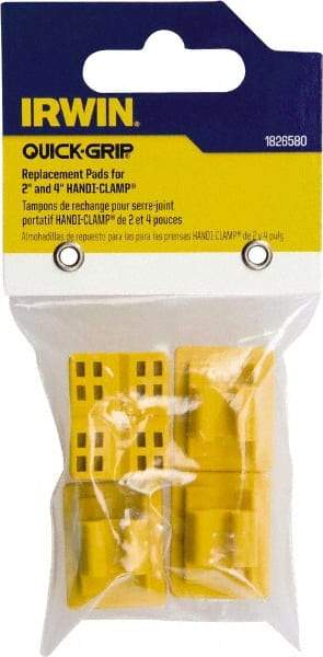 Irwin - 4 Piece, Clamp Pad - For Use with Handi-Clamp Series Clamps - USA Tool & Supply