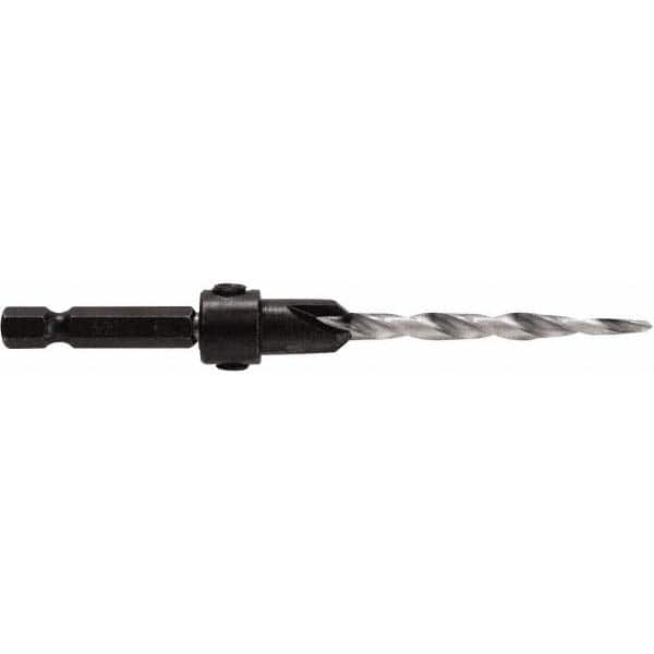 Irwin - Adjustable-Depth Drill Countersinks Cutter Head Diameter (Inch): 7/16 Drill Size Compatibility (Decimal Inch): 0.1875 - USA Tool & Supply