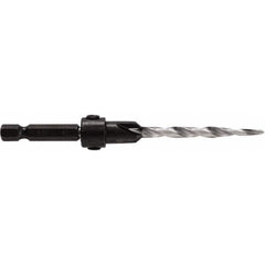 Irwin - Adjustable-Depth Drill Countersinks Cutter Head Diameter (Inch): 7/16 Drill Size Compatibility (Decimal Inch): 0.1875 - USA Tool & Supply