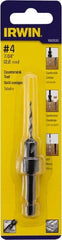 Irwin - Adjustable-Depth Drill Countersinks Cutter Head Diameter (Inch): 1/4 Drill Size Compatibility (Decimal Inch): 0.1094 - USA Tool & Supply
